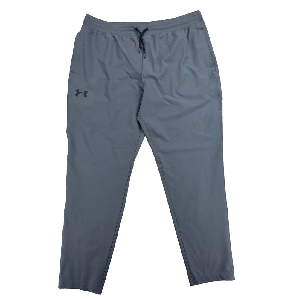 Under Armour Sportstyle Elite Tapered Pants Mens XXL Gray Stretch Jogger 1373863